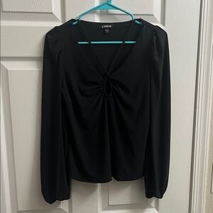 Express Elegant Black Blouse